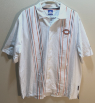 Chicago Bears Charlie Coiner NFL Vintage White NFC Reebok Coach Button Shirt L - $46.20