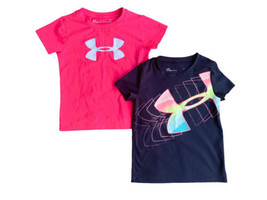 Lot Of 2 Under Armour Toddler Girls Shirts Size 3/4 Excellent Condition - £12.26 GBP