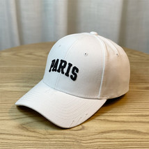 Hard Top Baseball Cap Young Student Embroidered Letters Cap Japanese Style Retro - £8.96 GBP