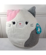 NEW Squishmallows Karina The Cat Plush Fuzz A Mallow Pink Grey 12&quot; fluff... - $28.00