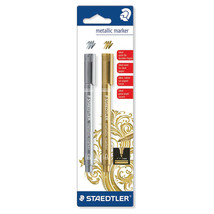 Staedtler Metallic Markers 2pk (Gold & Silver) - $15.24