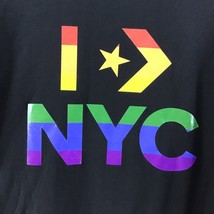 Converse I NYC LGBTQ Flag T Shirt Black Sz XL - £14.22 GBP