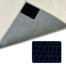 Rug Pad Grippers Double Sided Washable Rug Tape Adhesive Corners Black 4pc - $130.38 MXN Rug Pad Grippers Double Sided Washable Rug Tape Adhesive Corners Black 4pc - $130.38 MXN