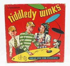 VINTAGE 1953 Transogram Tiddledy Winks Board Game - £19.82 GBP