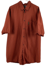 Columbia Shirt Men’s 2XT Orange Short Sleeve Button Up Outdoors Hiking F... - £14.97 GBP