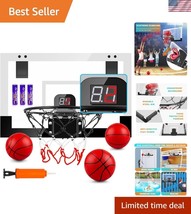 Durable Mini Basketball Hoop with Scoreboard &amp; 3 Balls - Fun for Kids an... - $934.73 MXN
