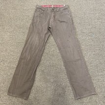 Ermenegildo Zegna Pants Mens 36 x 34 Brown Flat Front Cotton Chino Strai... - £18.63 GBP