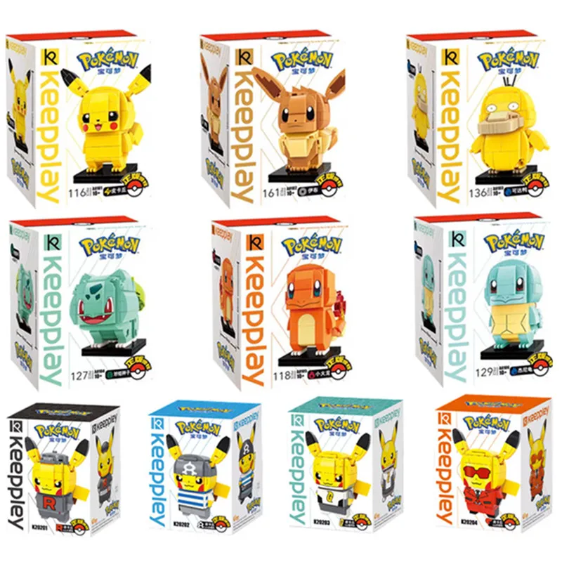 Keeppley Pokemon Collection Creative Building Blocks Cute Psyduck Model Toys - £17.88 GBP+