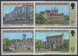 ZAYIX Great Britain Guernsey 141-144 MNH Architecture College 011022S14M - £1.19 GBP