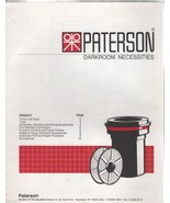 Patterson Darkroom Necessities Catalog with Description 1995 - $4.00