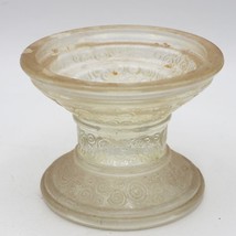 Vintage Glass Pillar Candle Holder - £31.17 GBP