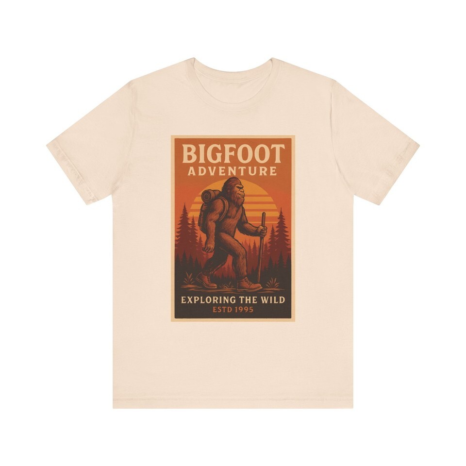 Bigfoot Adventure Tee, Explore the Wild Shirt, Outdoor Apparel, Nature Lover Item image 2