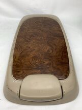 1999-2007 Ford F250 Excursion Center Console Lid Armrest Cover Tan Woodg... - $58.41