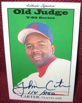 1995 Signature Rookies Old Judge Mini Autograph #9 John Carter 114/5750 - £4.78 GBP