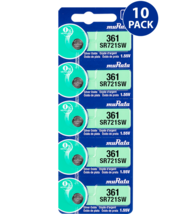 Murata 361 (SR721SW) Silver Oxide Watch Battery (10 Count) - EXP 03/2023 - $6.58