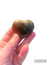 Bloodstone Heart Palm Stone - £14.94 GBP