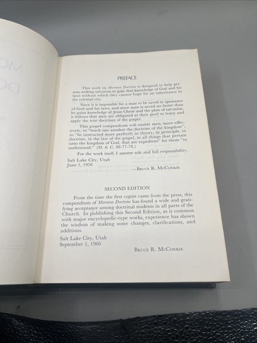Mormon Doctrine by Bruce R. McConkie (1974, 13th. printing Hardcover) LDS Item image 9