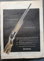 Vintage Browning Automatic Shotgun Print Ad 1961 - £6.75 GBP