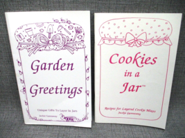 Cookies In A Jar and Garden Greetings Booklet Recipes For Layered Jars G... - $9.49