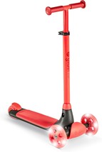 Yvolution Y Glider Kiwi Scooter For Kids Ages 3-8, 3 Wheel Scooter With Led - £70.99 GBP