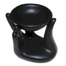 Oil Burner  ceramic, Helping Hand Oil Burner - Black - $10.75