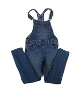 Jordache Denim Blue Jean Overalls Pants Girls Large 10/12 Studs Hearts - $20.28 CAD