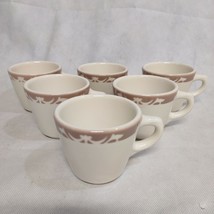 Syracuse China Coffee Cups 6 Nutmeg Pattern 3&quot; Restaurantware - £25.53 GBP