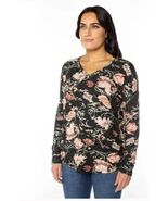 Well Worn Women's Long Sleeve Blouse - Black - $13.16