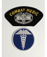 Combat Medic Medical Caduceus Military Embroidered Patch Lot (Qty 2) NEW - $9.99