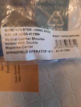 Fits Springfield Operator 1911 A1 With Rail 5”BBL Shoulder Holster #1156# RH image 11