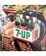 1966 7 Up Advertisement Soda Pop Beverage 7UP Picnic Basket Lunch HM2L - £22.95 GBP