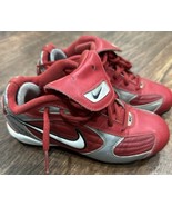 Nike Red Youth 3.5Y Cleats White Red Silver Expand Tech - $18.00