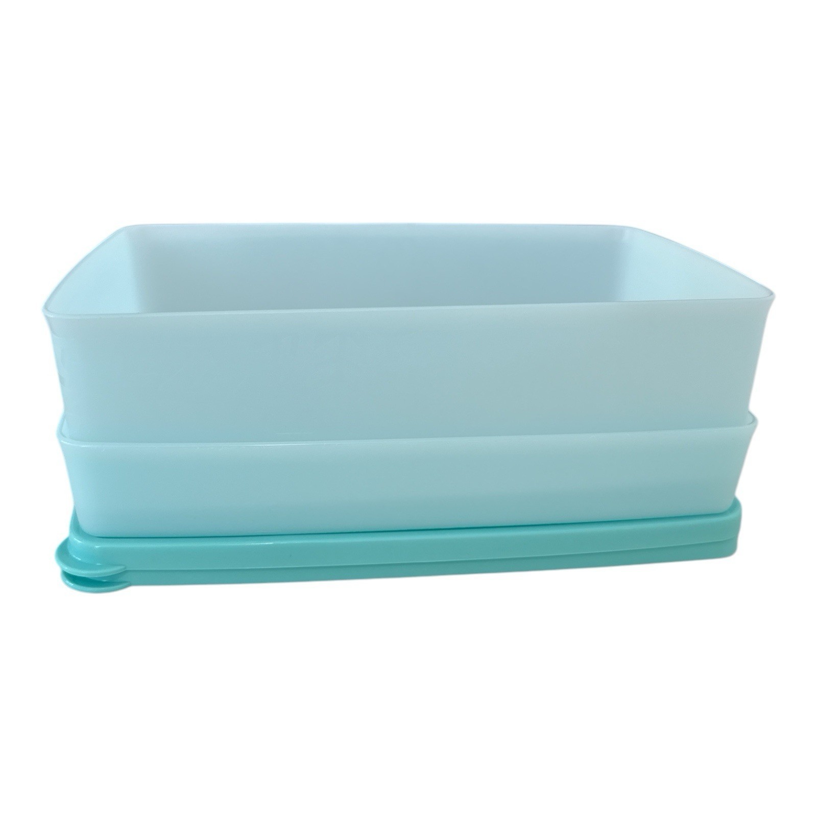 Tupperware Set of 2-Freeze-It Plus Medium Snowflake Blue Shallow Rectang... - $15.67