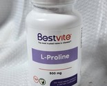 Bestvite L-Proline 500mg (1-Bottle, 120ct) - EXP 01/2026 - £7.85 GBP