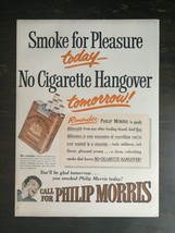 Vintage 1952 Phillip Morris Cigarettes Full Page Original Ad 1221 - £5.22 GBP