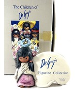 The Children Of Ted DeGrazia Figurine Collection Sign Goebel 1983 Flower... - $326.58 MXN
