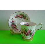 Beautiful Elizabeth Rose Paragon Footed Bone China Tea Cup &amp; Saucer Exce... - $29.99