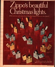 1967 Zippo Christmas Lighters Beautiful Flame Vintage Print Ad D5 - £20.72 GBP