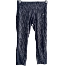 Nike Graphic Running Dri Fit Womens Capri Tights Size S White Black 835425 - $150.69 MXN