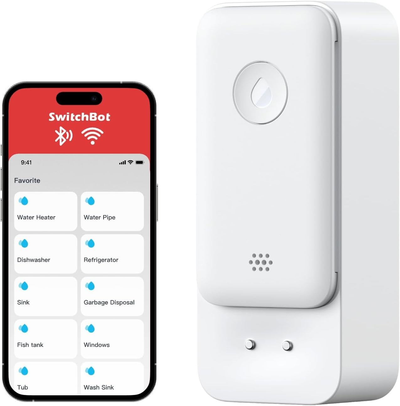 With No Hub Needed And Support For 2.4G, The Switchbot Wifi Water Sensor... - $37.97