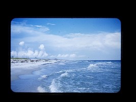 Florida or California Beach 1955-1959 Found Slide Photo Kodachrome Red 1... - $8.49