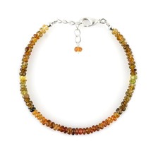 A Natural Petrolium Tourmaline Gemstones Beads Bracelets Statement Jewelry Women - £39.35 GBP