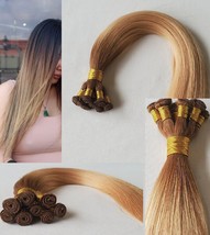 18&quot;, 20″, 22&quot; Rooted Hand-Tied Weft, 100 grams, Human Hair Extensions #T... - £134.54 GBP+