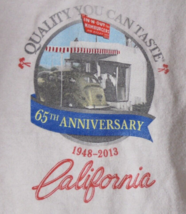 In N Out Burger Mens Size Medium T-Shirt White 65th Anniversary 1948-201... - $7.87