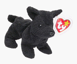 Ty Beanie Baby Scottie Scottish Terrier 6.5 Plush Dog PVC Pellets 1996 W... - $59.40