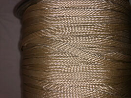 NEW Tan 550 Paracord Nylon Paraline Flat Hollow Cord Coreles in All Sizes  - $5.54+