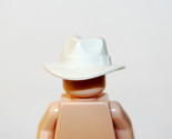 White Cowboy Fedora Hat For Custom Minifigures - $5.13