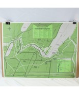Niagara Falls &amp; Area Tour Map Kiwanis Club of Stamford Canada 37-1/2&quot; x ... - $19.92 CAD