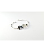 Sterling Silver Bracelet - Black and White Seeds - $96.00