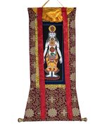 7 CHAKRA KUNDALINI HEALING ORIGINAL TIBETAN THANGKA PAINTING WITH SILK B... - €143,64 EUR